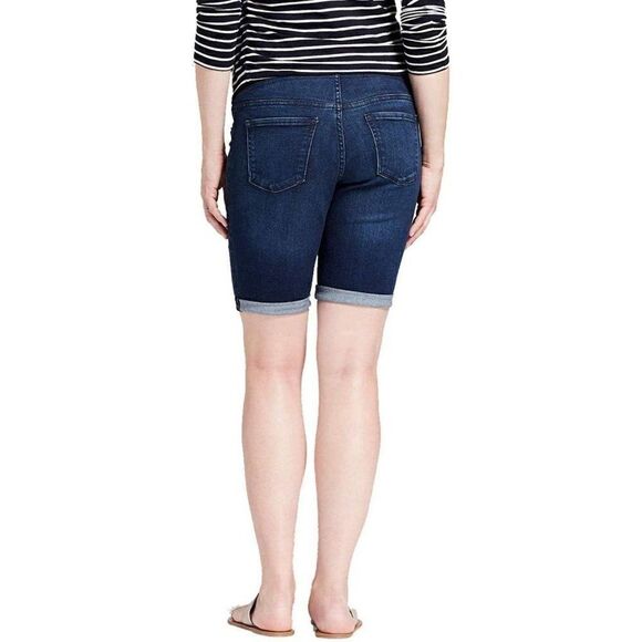Isabel Maternity Mid Rise Jean shorts 0 - Picture 2 of 9